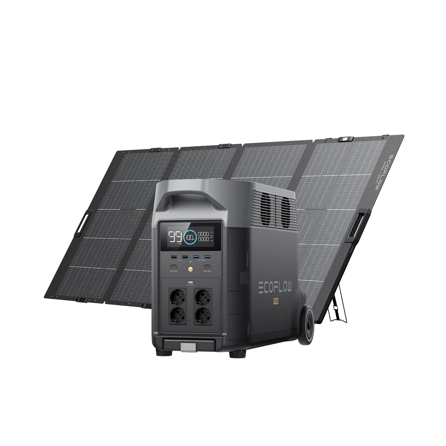 EcoFlow DELTA Pro Solar Generator (Portable PV400W)