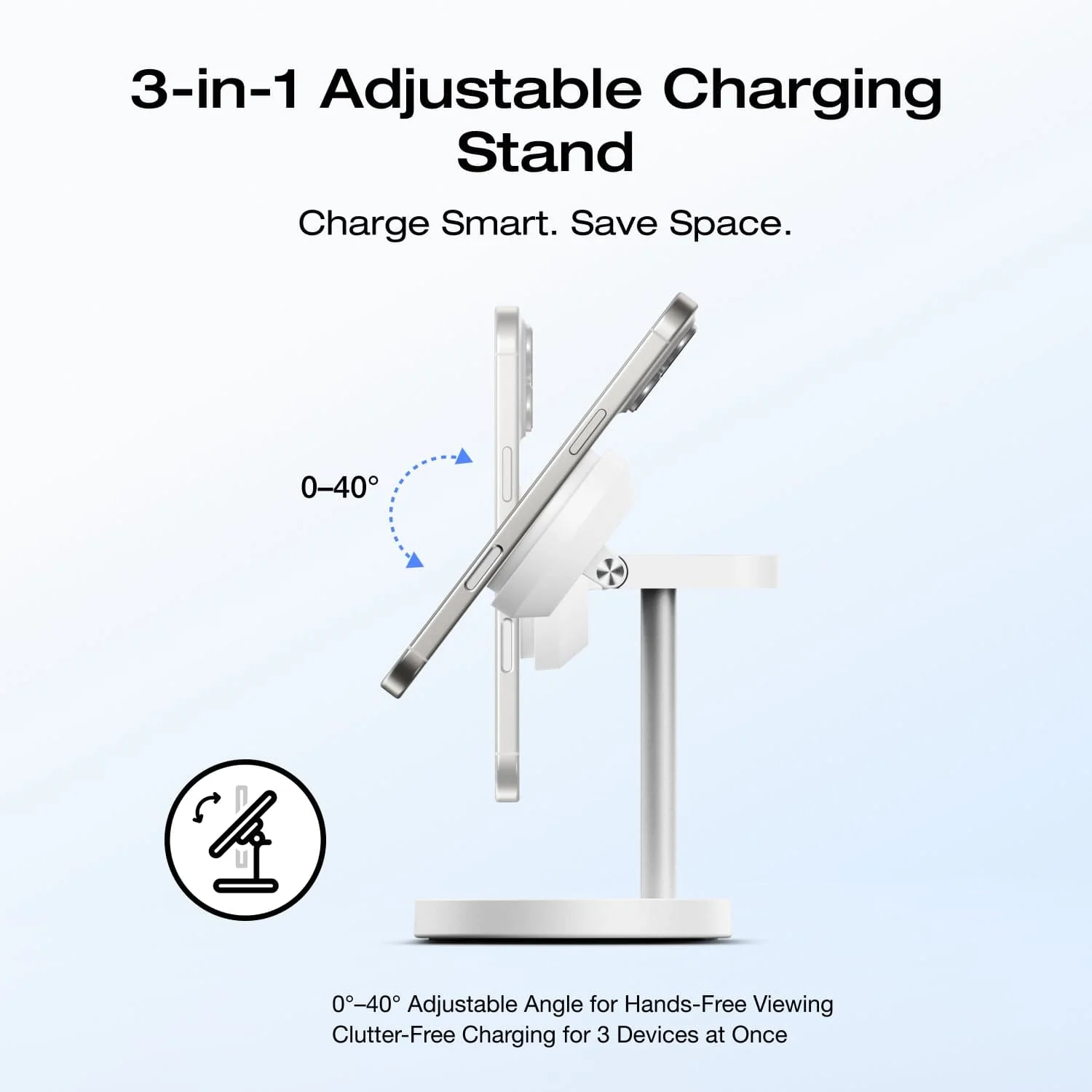 EcoFlow RAPID Mag Qi2 Wireless Charging Stand (3-in-1) - Image 5