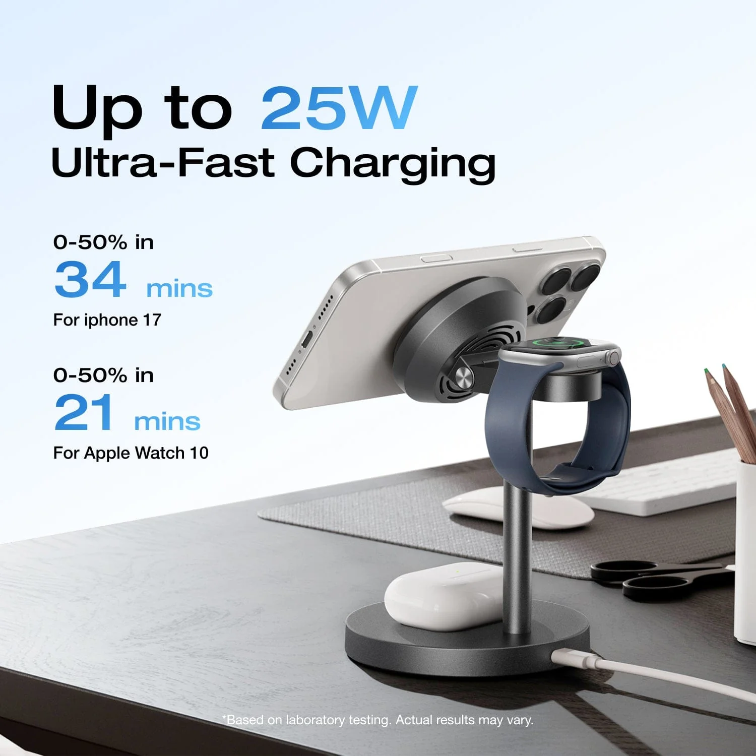 EcoFlow RAPID Mag Qi2 Wireless Charging Stand (3-in-1) - Image 7