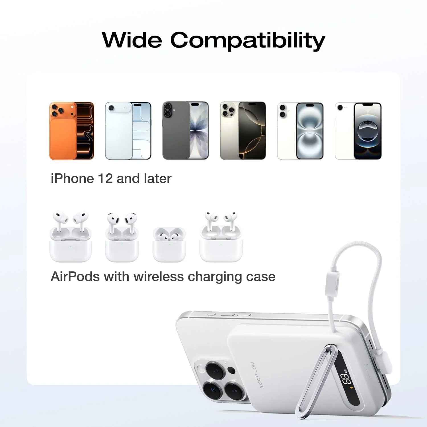 EcoFlow RAPID Mag Qi2.2 Magnetic Power Bank (10,000mAh, 25W, Built-in USB-C Cable) - Image 11