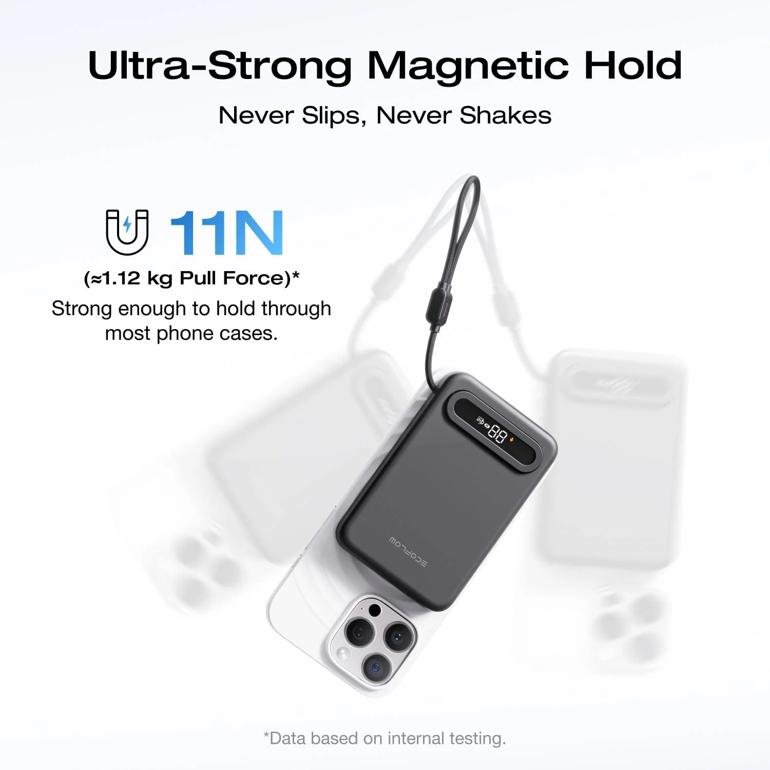EcoFlow RAPID Mag Qi2.2 Magnetic Power Bank (10,000mAh, 25W, Built-in USB-C Cable) - Image 7