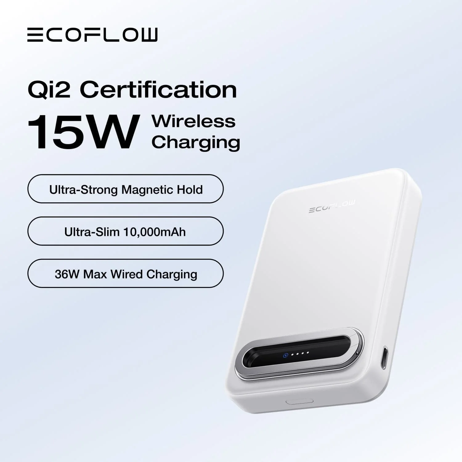 EcoFlow RAPID Mag Qi2 Magnetic Power Bank (10,000mAh, 15W) - Image 5