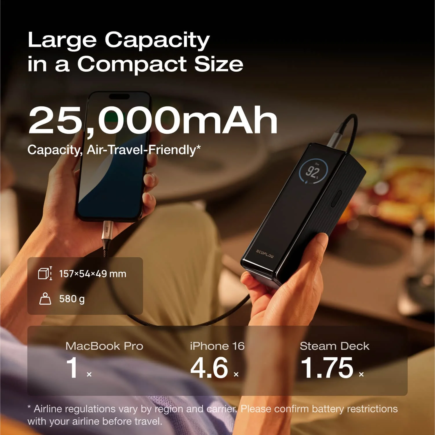 EcoFlow RAPID Power Bank (25,000mAh, 170W) - Image 9
